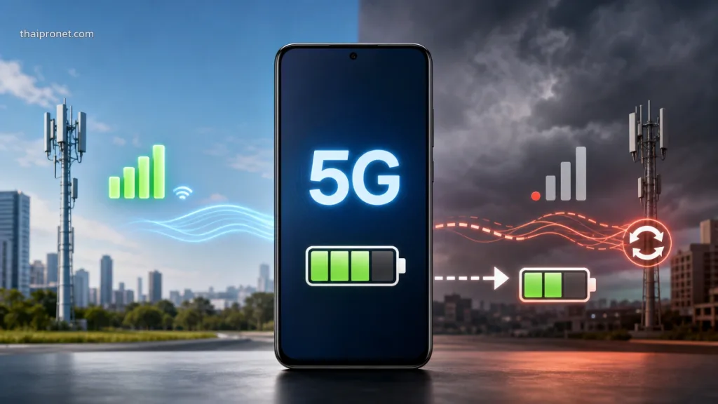 เปิด 5G ตลอดเวลาแบตหมดเร็วจริงไหม และควรปิดเมื่อไร — 5G กินแบตไหม