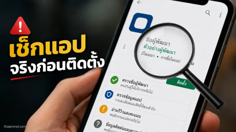 ก่อนโหลดแอปจาก Play Store เช็กอะไรได้บ้างเพื่อแยกแอปจริงกับแอปปลอม