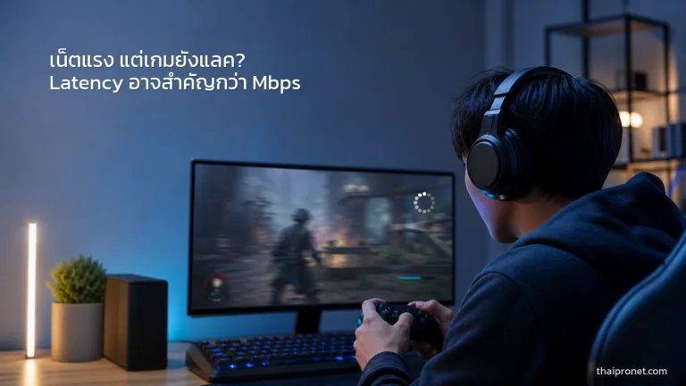 เน็ตแรงแต่เกมยังแลค เพราะอะไร? Latency อาจสำคัญกว่า Mbps — Latency คืออะไร