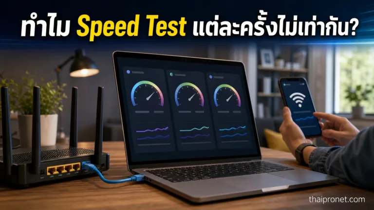 Speed Test ทำไมวัดแต่ละครั้งไม่เท่ากัน? วิธีเช็กความเร็วเน็ตให้เชื่อถือได้