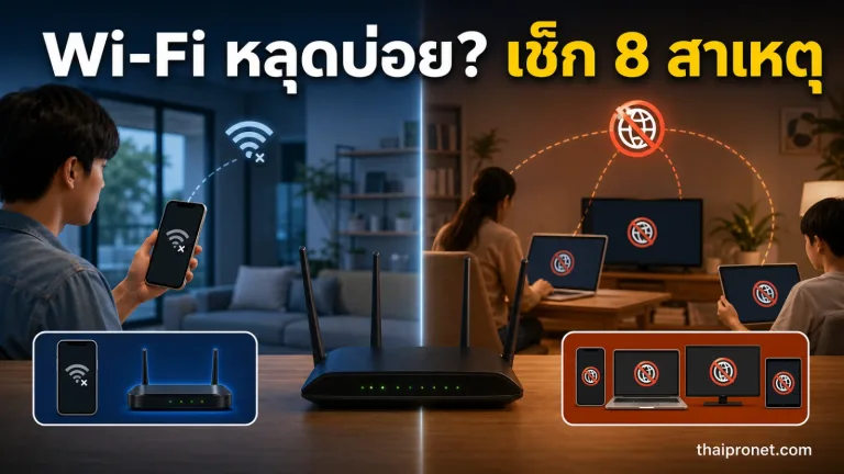 Wi — WiFi หลุดบ่อย